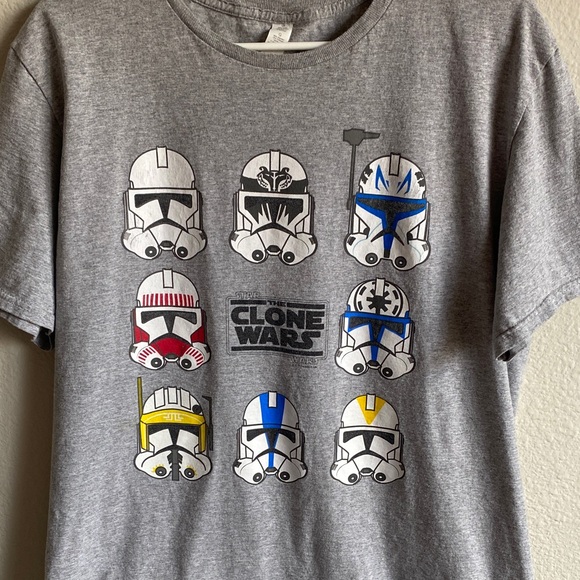 Men’s Gray Star Wars Clone Trooper TShirt - Picture 3 of 9